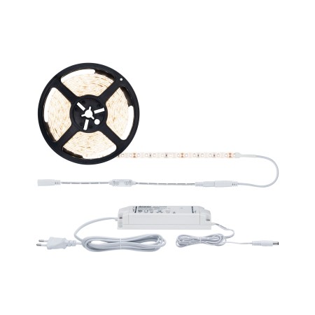 Set complet - Set bandă SimpLED Power 5m cu lumină caldă cu variator/întrerupător 50W 230/24V DC