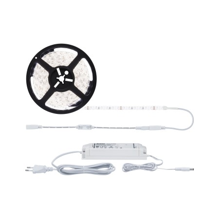 Set complet - Set bandă SimpLED Power 5m cu lumină rece cu variator/întrerupător 50W 230/24V DC