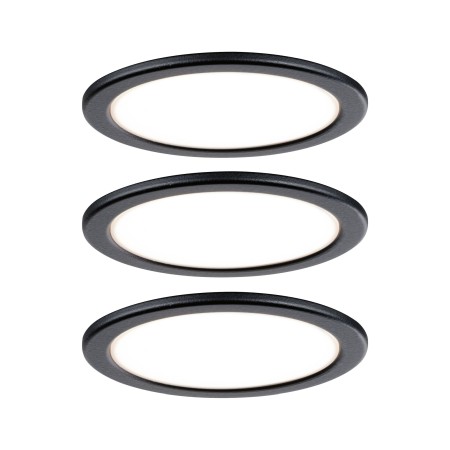 Set panouri LED Pukk 3x3W 12/230V 2700K, negru [1]