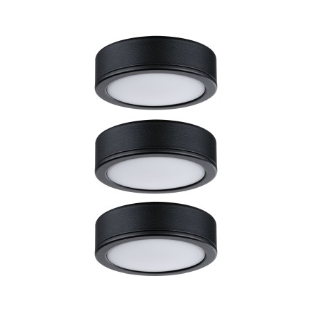 Set panouri LED Pukk 3x3W 12/230V 2700K, negru [2]
