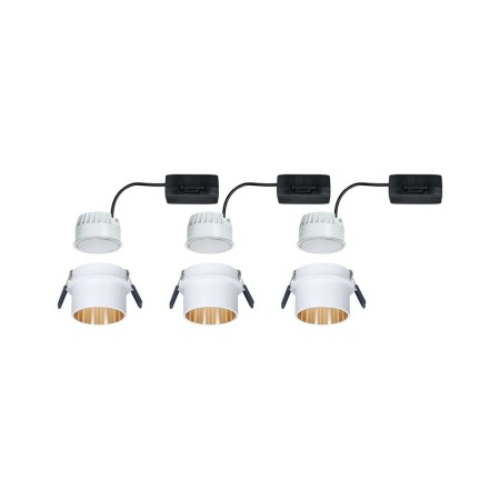 Set spoturi încastrabile Gil Coin 3x6,5W alb/auriu, cu flux luminos variabil în trei pași [2]