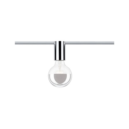 Spoturi - Soclu pentru șină URail max 1x20W E27 crom 230V metal