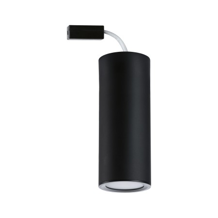 Decorative - Spot aplicat LED Barrel, 2700K, 470lm, 230V, 6W, cu flux luminos variabil în 3 pași, negru mat
