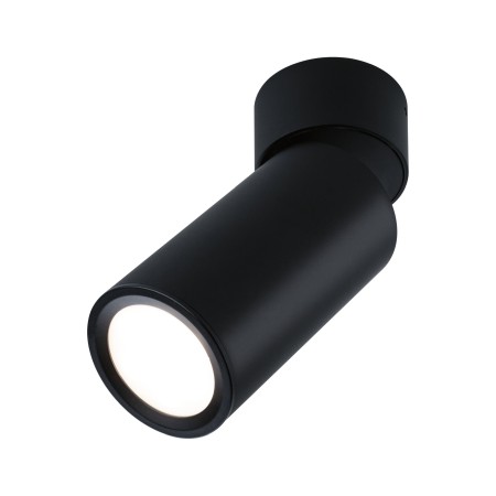 Spot aplicat LED Turnal, rotund, 60mm, 90° Coin 6W, 2700K, negru mat, cu flux luminos variabil în 3 pași [1]