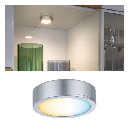 Spoturi - Spot încastrabil Clever Connect Disc 1x2W 2700-6500K 12V crom mat, cu flux luminos variabil