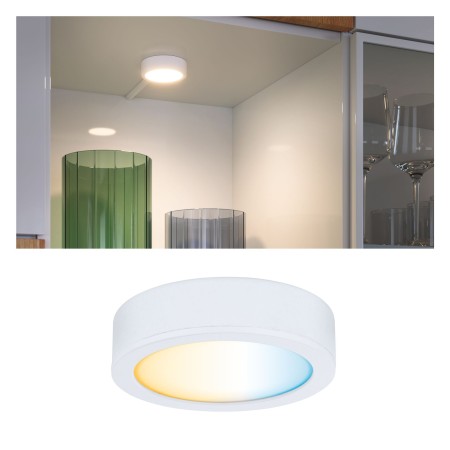 Spoturi - Spot încastrabil Clever Connect Disc 1x2W 2700-6500K 12V alb mat, cu flux luminos variabil