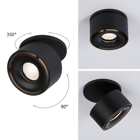 Spot încastrabil Spircle 8W 3000K 230/40V negru [4]