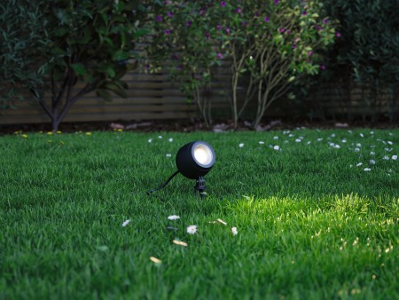 Spot de grădină Kikolo LED, Smart Home Zigbee, "insect friendly", IP65, 90mm, 6,2W, 400lm, 230V, 80°, temperatură de culoare variabilă, antracit [2]