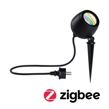 Spoturi de grădină - Spot de grădină Kikolo LED, Smart Home Zigbee, IP65, 90mm, RGBW+, 6,2W, 440lm, 230V, antracit