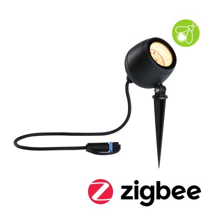 Spoturi de grădină - Spot de grădină Plug & Shine Kikolo LED, Smart Home Zigbee, "insect friendly", IP65, temperatură de culoare variabilă, 6,2W, antracit