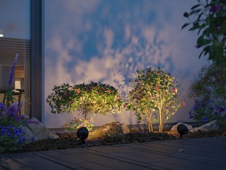 Spot de grădină Plug & Shine Kikolo LED, Smart Home Zigbee, "insect friendly", IP65, temperatură de culoare variabilă, 6,2W, antracit [3]