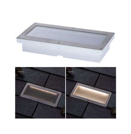 Solare - Spot de pardoseală Aron IP67 3000K metal 10/80lm 20x10cm