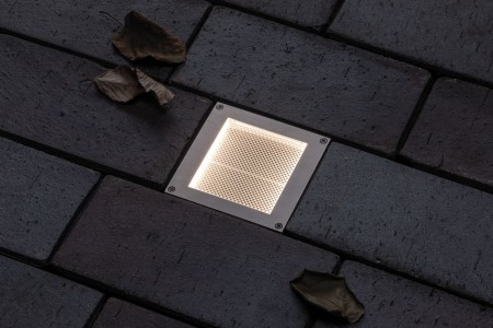 Spot de pardoseală Aron IP67 3000K metal cu senzor de mișcare 5/40lm 10x10cm [3]