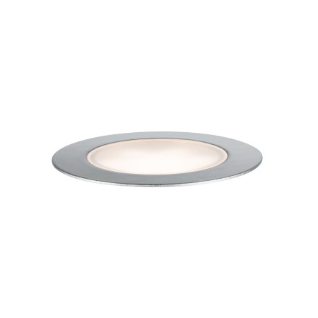 Spoturi de pardoseală - Spot de pardoseală P&S IP65 3000K 1W 24V 70mm, argintiu, inox, plastic