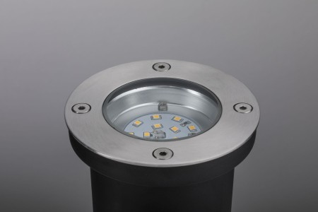 Spot de pardoseală P&S IP65 3000K 24V 3,6W 300lm, rotund, inox [2]