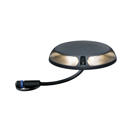 Spoturi de pardoseală - Spot de pardoseală P&S IP67 2x350lm 3000K 2x3W 24V 180°, antracit, aluminiu