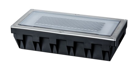 Spot de pardoseală solar Box IP67 LED 1x0,6W 200x100mm inox-plastic [1]
