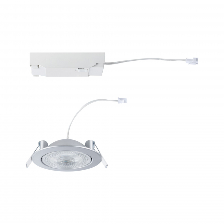 Spot încastrabil Aumus LED, rotund, 105mm, 90°,  5W, 700lm, 230V, flux luminos variabil în 3 pași, temperatură de culoare variabilă 2700 - 6500K, crom mat [8]