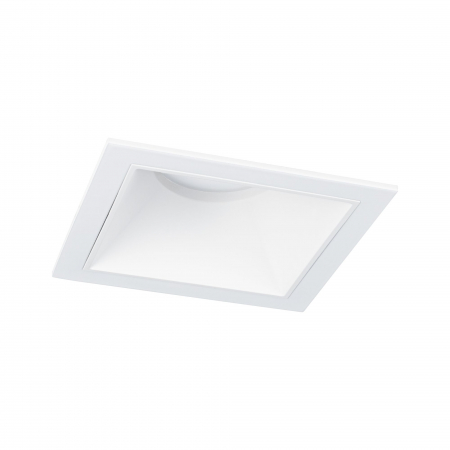 Familia Cole - Spot incastrabil Cole Coin, IP44, patrat, 88x88mm, 6W, 470lm, 230V, flux luminos variabil in 3 pasi, 2700K, alb