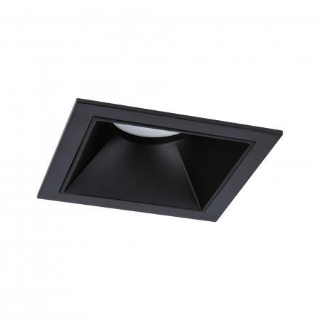 Spoturi incastrabile - Spot incastrabil Cole Coin, IP44, patrat, 88x88mm, 6W, 470lm, 230V, flux luminos variabil in 3 pasi, 2700K, negru