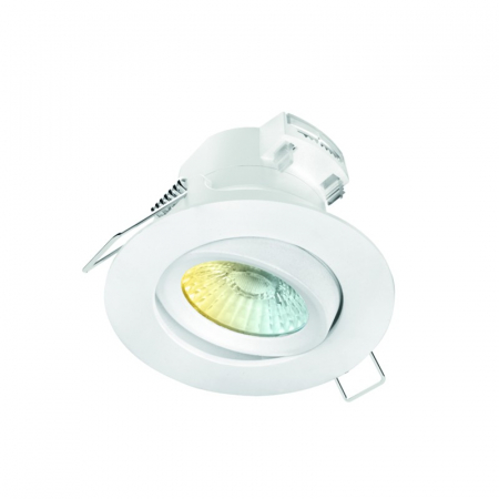 Spoturi incastrabile - Spot încastrabil FaloCS™, 5W, IP44, 2700/3000/4000K, 5W, orientabil, alb, cu flux luminos variabil