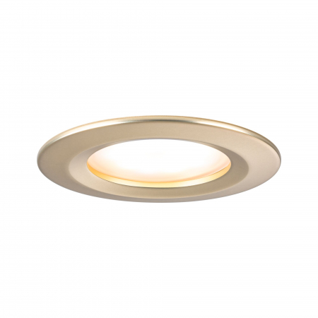 Iluminat de baie - Spot încastrabil LED Nova Coin, IP44, rotund, 78mm, Coin, 3x6W, 3x470lm, 230V, 2700K, auriu mat