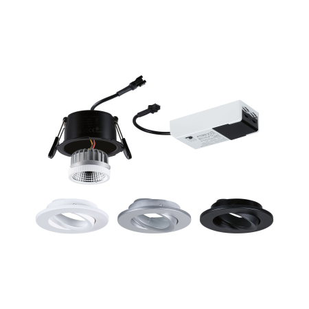 Spot încastrabil LED White Select Viona, IP65, rotund, 85mm, 25°,  6W, 520lm, 230V,  2700 - 4000K negru mat-crom mat-alb mat [7]