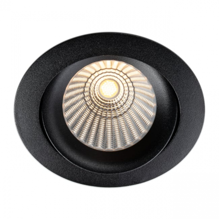 Spot încastrabil SLC DL04, rotund, 83mm, 3000K, negru, IP54, flux luminos variabil [1]