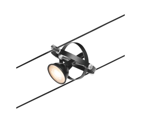 Spot individual Cardan GU5,3, max. 10W, 12V, negru mat-crom [4]