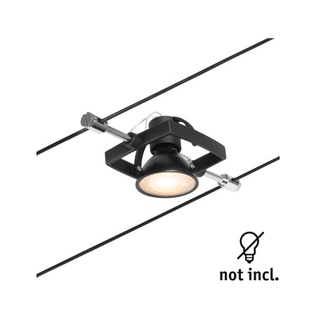 Spot individual Mac II GU5,3,  max. 10W, 12V, negru mat-crom [2]