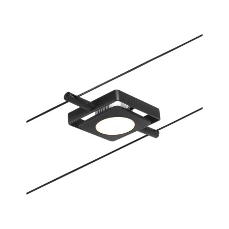 Seturi si spoturi pe cablu 12V DC - Spot individual Mac LED 450lm 4,5W 3000K  12V negru mat-crom