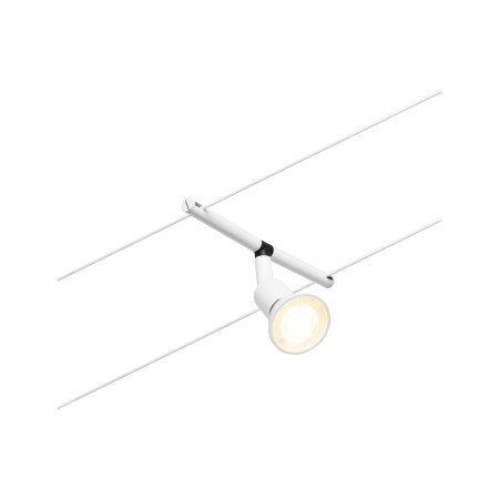 Iluminat pe cabluri - Spot individual pe cablu Salt GU5,3, max. 10W, 12V, alb mat-crom