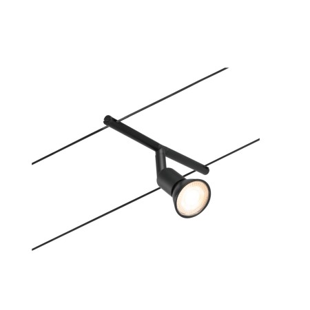 Spot individual pe cablu Salt GU5,3, max. 10W, 12V, negru mat-crom [1]