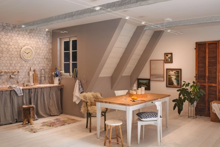 Spot individual RoundMac LED 450lm 4,5W 3000K  12V alb-crom [4]