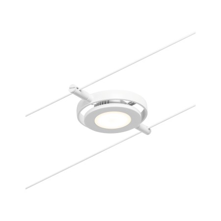 Seturi si spoturi pe cablu 12V DC - Spot individual RoundMac LED 450lm 4,5W 3000K  12V alb-crom