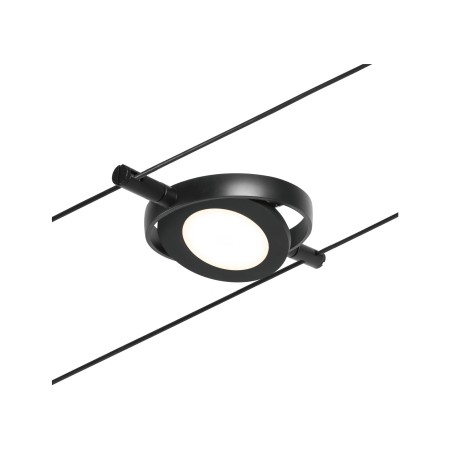 Spot individual RoundMac LED 450lm 4,5W 3000K  12V negru mat-crom [2]