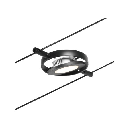 Spot individual RoundMac LED 450lm 4,5W 3000K  12V negru mat-crom [1]