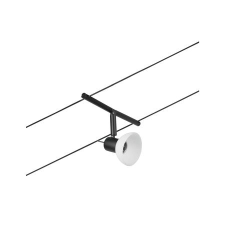 Spot individual Sheela GU5,3, max. 10W, 12V, negru mat-crom [1]