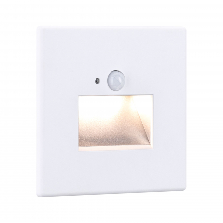 Verticale (de perete) - Spot LED vertical Edge Quadro, pătrat, 80x42mm, 1,2W, 25lm, 230V,  2700K, alb