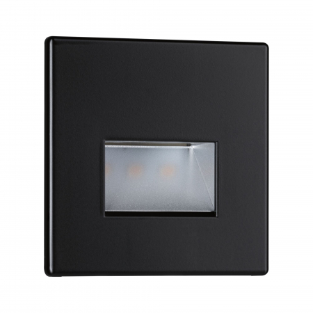 Spot LED vertical Edge Quadro, pătrat, 80x5mm, 1,2W, 50lm, 230V,  2700K, negru mat [7]