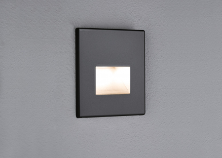 Spot LED vertical Edge Quadro, pătrat, 80x5mm, 1,2W, 50lm, 230V,  2700K, negru mat [2]