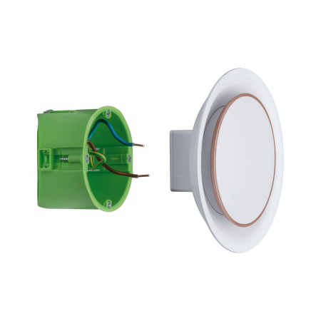 Spot LED vertical Neordic, rotund, 123mm, 2W, 30lm, 230V, 2700K, alb mat [8]