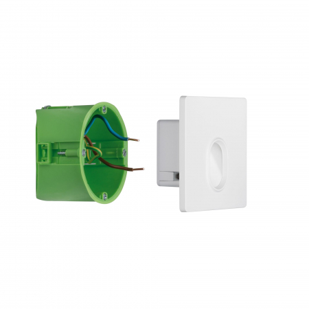 Spot LED vertical, pătrat, 78x35mm, 1,1W, 65lm, 230V, 2700K, alb [6]