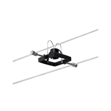 Seturi si spoturi pe cablu - Spot MacII pe cablu max 1x10W GU5,3 negru mat 12V metal/plastic