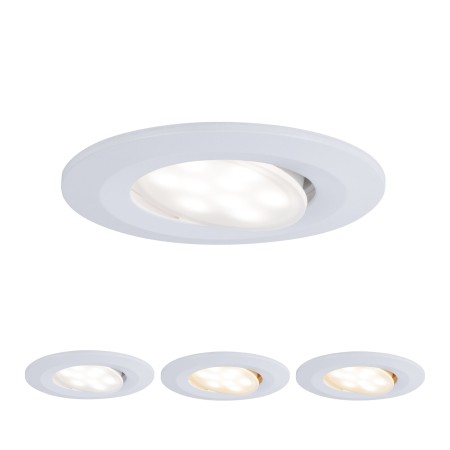 Spoturi incastrabile - Spot încastrabil Calla IP65 rotund, orientabil LED 550lm 5,5W 230V alb mat, temperatură de culoare variabilă în 3 pași
