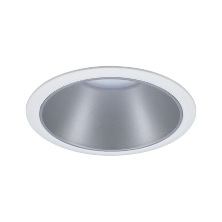 Spot încastrabil Cole rotund fix max 1x10W GU10 230V alb mat/argintiu [1]