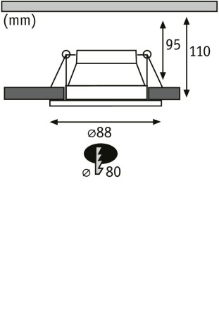 Spot încastrabil Cole rotund fix max 1x10W GU10 230V alb mat/auriu [5]