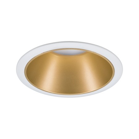 Spot încastrabil Cole rotund fix max 1x10W GU10 230V alb mat/auriu [1]