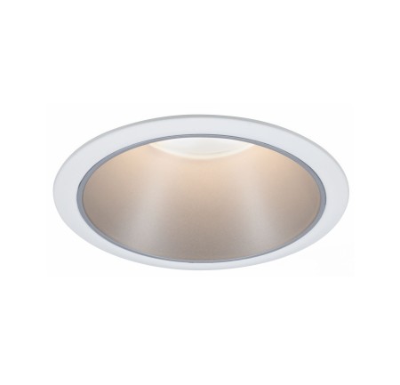 Familia Cole - Spot încastrabil Cole rotund fix max 1x10W GU10 230V alb mat/argintiu