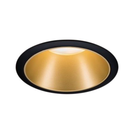 Spoturi incastrabile - Spot încastrabil Cole rotund, fix max 1x10W GU10 230V negru mat/auriu